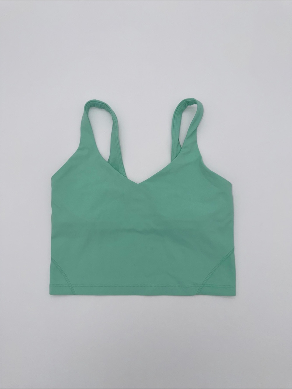 Lululemon athletica Mint Green V-Neck Crop Tank